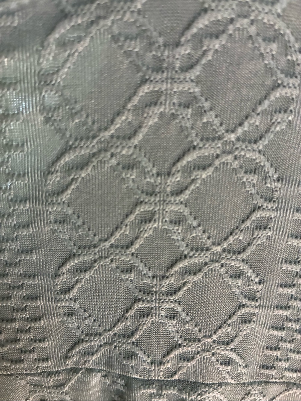 Sage Green Textured Blouse Medium Jacquard Long Sleeve Minimalist Boho Top - Picture 6 of 6